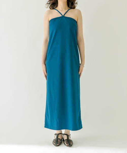 mystic（ミスティック）の「Vキャミワンピース（ワンピース・レディース・オフホワイト/ブラック/ブルー・1/2）」の12枚目の写真