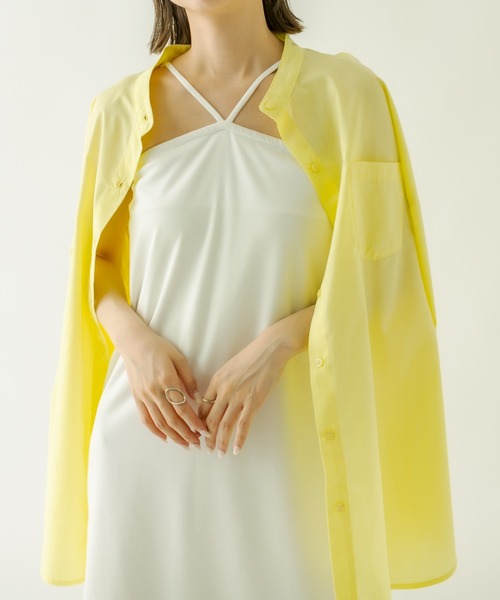 mystic（ミスティック）の「Vキャミワンピース（ワンピース・レディース・オフホワイト/ブラック/ブルー・1/2）」の19枚目の写真