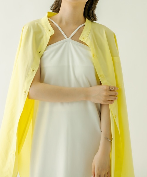 mystic（ミスティック）の「Vキャミワンピース（ワンピース・レディース・オフホワイト/ブラック/ブルー・1/2）」の5枚目の写真