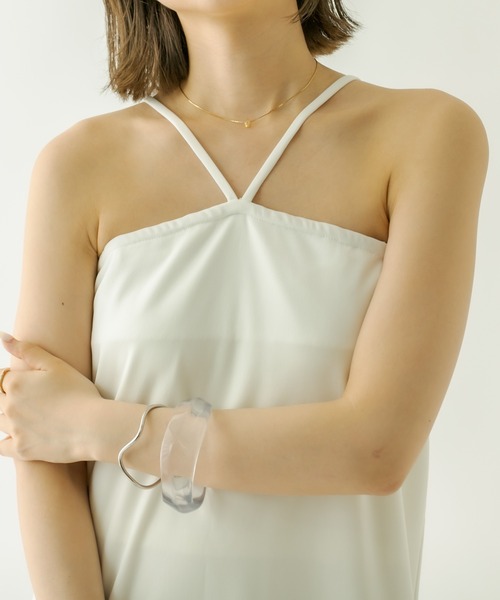 mystic（ミスティック）の「Vキャミワンピース（ワンピース・レディース・オフホワイト/ブラック/ブルー・1/2）」の15枚目の写真