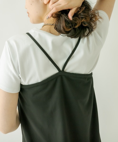 mystic（ミスティック）の「Vキャミワンピース（ワンピース・レディース・オフホワイト/ブラック/ブルー・1/2）」の11枚目の写真