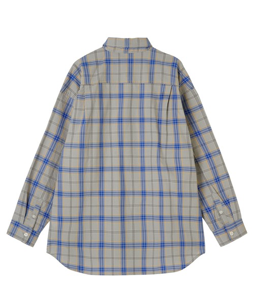 X-girl(エックスガール)の「PLAID FACE EMBOROIDERY SHIRT(シャツ/ブラウス・レディース・ベージュ/グレー/ブルー・S/M)」の10枚目の写真