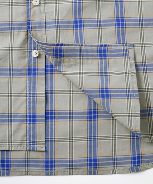 X-girl(エックスガール)の「PLAID FACE EMBOROIDERY SHIRT(シャツ/ブラウス・レディース・ベージュ/グレー/ブルー・S/M)」の14枚目の写真