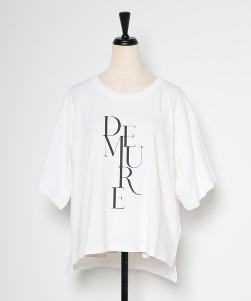 Bonjour Sagan(ボンジュールサガン)の「DEMUREプリントTシャツ(Tシャツ/カットソー・レディース・ホワイト/ベージュ・FREE)」の10枚目の写真