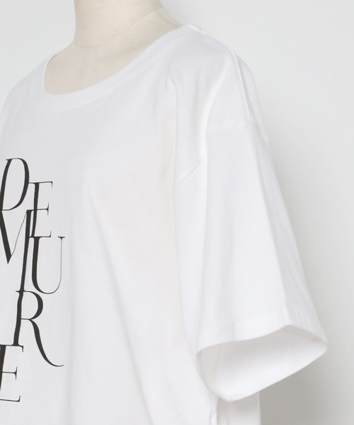 Bonjour Sagan(ボンジュールサガン)の「DEMUREプリントTシャツ(Tシャツ/カットソー・レディース・ホワイト/ベージュ・FREE)」の13枚目の写真