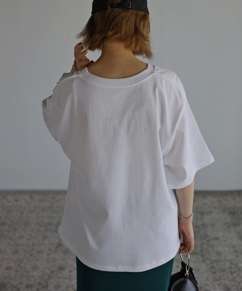Bonjour Sagan(ボンジュールサガン)の「DEMUREプリントTシャツ(Tシャツ/カットソー・レディース・ホワイト/ベージュ・FREE)」の18枚目の写真