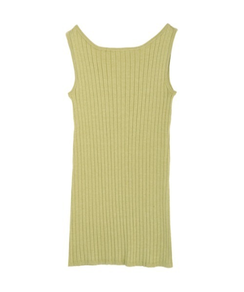 AMAIL（アマイル）の「Good style rib cafeset（タンクトップ・レディース・ベージュ/ライム・FREE）」の15枚目の写真