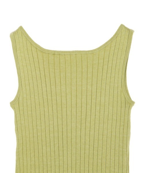 AMAIL（アマイル）の「Good style rib cafeset（タンクトップ・レディース・ベージュ/ライム・FREE）」の17枚目の写真