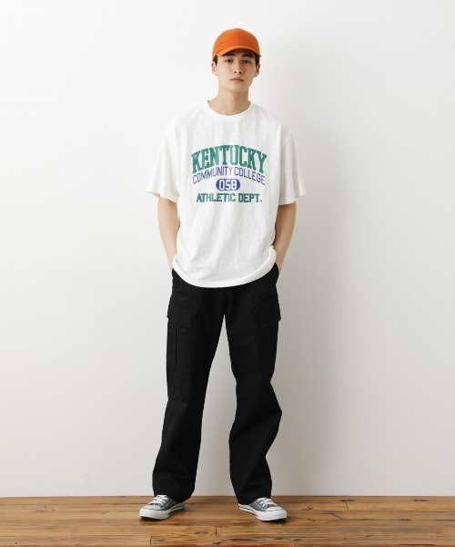 RODEO CROWNS WIDE BOWL（ロデオクラウンズワイドボウル）の「GOOD OLD カレッジTシャツ（Tシャツ/カットソー・レディース・イエロー/オフホワイト/グリーン/ネイビー・FREE）」の15枚目の写真