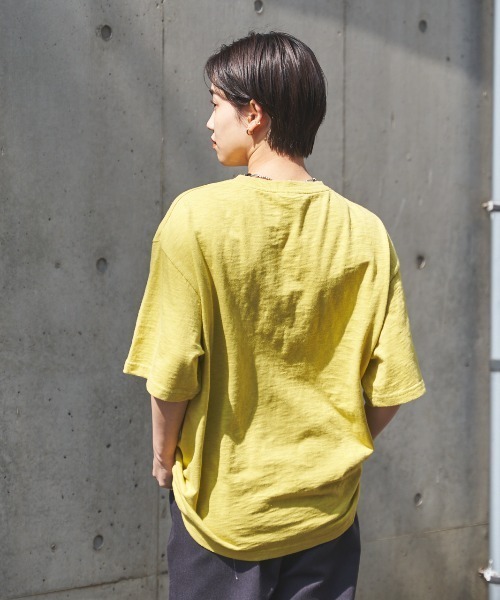 RODEO CROWNS WIDE BOWL（ロデオクラウンズワイドボウル）の「GOOD OLD カレッジTシャツ（Tシャツ/カットソー・レディース・イエロー/オフホワイト/グリーン/ネイビー・FREE）」の19枚目の写真