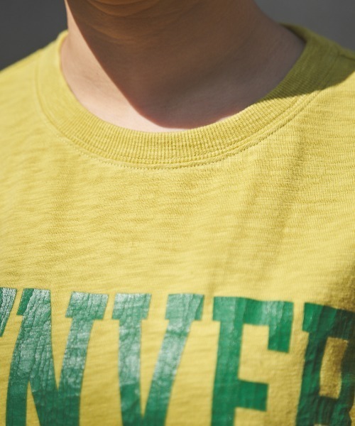 RODEO CROWNS WIDE BOWL（ロデオクラウンズワイドボウル）の「GOOD OLD カレッジTシャツ（Tシャツ/カットソー・レディース・イエロー/オフホワイト/グリーン/ネイビー・FREE）」の20枚目の写真