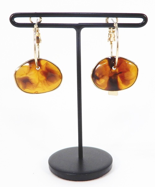 The Rule(ザルール)の「The Rule ザルール:Bowl hoop pierced earring:ボール フープピアス(ピアス(両耳用)・レディース・ホワイト/ベージュ/クリア/クリアグリーン/ブラウン/ブラック・FREE)」の14枚目の写真