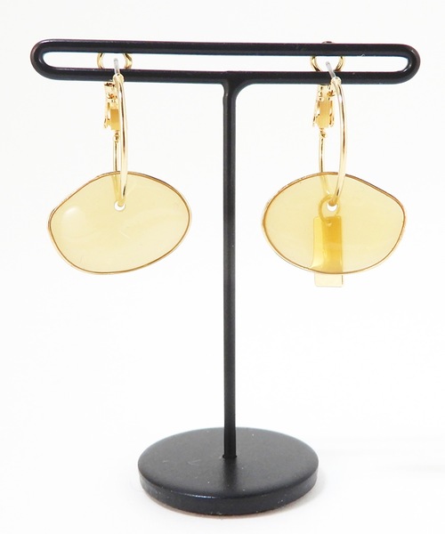 The Rule(ザルール)の「The Rule ザルール:Bowl hoop pierced earring:ボール フープピアス(ピアス(両耳用)・レディース・ホワイト/ベージュ/クリア/クリアグリーン/ブラウン/ブラック・FREE)」の18枚目の写真