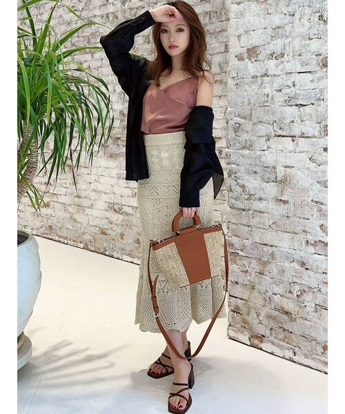 RESEXXY（リゼクシー）の「ミディアムシアーシャツ（シャツ/ブラウス・レディース・ホワイト/ピンク/ブラック/ベージュ・FREE）」の17枚目の写真