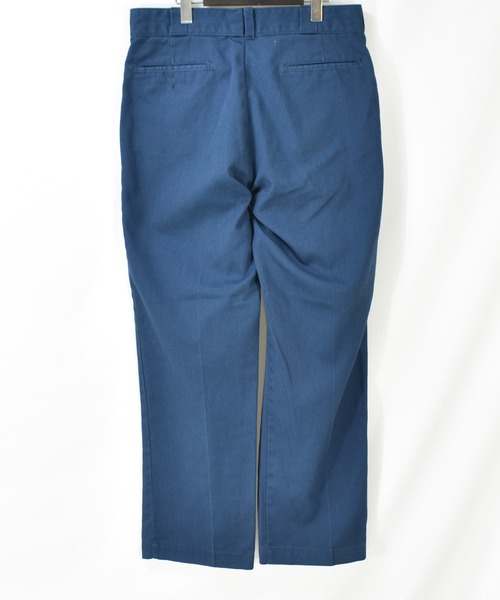 VINTAGE（ヴィンテージ）の「【ヴィンテージ古着】90s ジッパー チノ ワークパンツ（チノパンツ・メンズ・ネイビー・LARGE）」の2枚目の写真