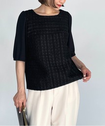 BE NEAT | 【日本製】フロントツイードプルオーバー(Tシャツ/カットソー)