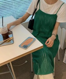 Auntie Rosa | 編みニットキャミワンピース(ワンピース)