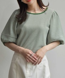 RETRO GIRL | カノコボーダー袖ボリュームPO(Tシャツ/カットソー)