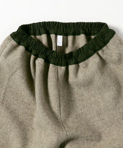 homspun(ホームスパン)の「homspun / メルトンギャザーパンツ(その他パンツ・レディース・ネイビー/ベージュ・MEDIUM)」の6枚目の写真