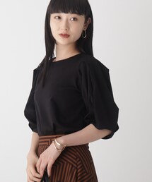 OPAQUE.CLIP | シルキーコットン パフスリーブカットソー【WEB限定カラー・サイズ】(Tシャツ/カットソー)