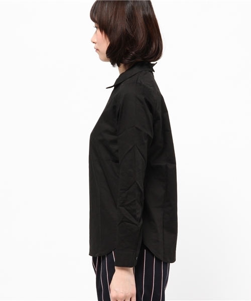 OUTLET(アウトレット)の「【CIAOPANIC TYPY】衿付プルオーバーブラウス(シャツ/ブラウス・レディース・ブラック/ホワイト・FREE)」の4枚目の写真