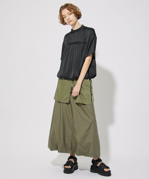 CITY TOKYO（シティトウキョウ）の「ドローコードギャザーブラウス（シャツ/ブラウス・レディース・ブラック/ブルー・FREE）」の14枚目の写真