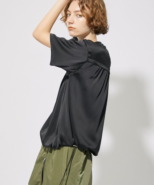 CITY TOKYO（シティトウキョウ）の「ドローコードギャザーブラウス（シャツ/ブラウス・レディース・ブラック/ブルー・FREE）」の8枚目の写真