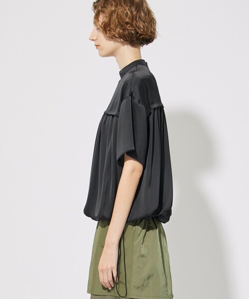 CITY TOKYO（シティトウキョウ）の「ドローコードギャザーブラウス（シャツ/ブラウス・レディース・ブラック/ブルー・FREE）」の6枚目の写真