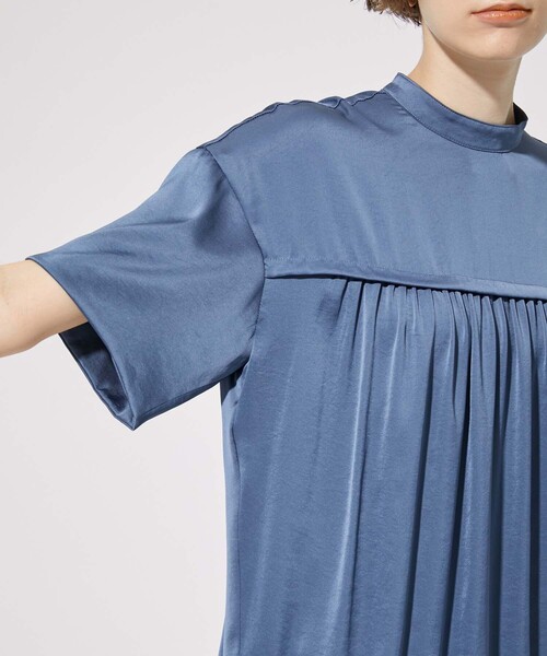 CITY TOKYO（シティトウキョウ）の「ドローコードギャザーブラウス（シャツ/ブラウス・レディース・ブラック/ブルー・FREE）」の5枚目の写真