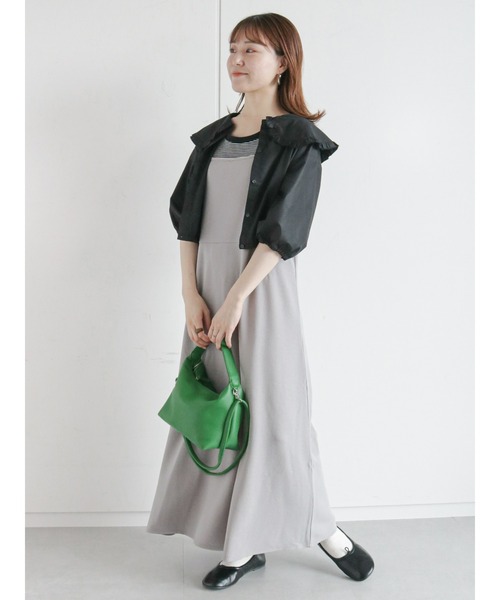 ehka sopo(エヘカソポ)の「ビッグ衿ブラウス(シャツ/ブラウス・レディース・ブラック/オフホワイト/キナリ・フリ-)」の12枚目の写真