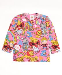 ヒステリックミニ テディ 総柄 サックス ブルー Tシャツ 120 ヒステリックミニ テディ 総柄 サックス ブルー Tシャツ 120