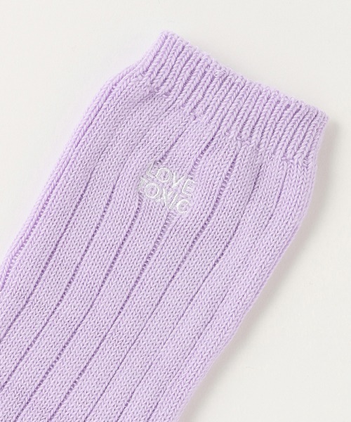 LOVETOXIC（ラブトキシック）の「カラールーズソックス（ソックス/靴下・キッズ・サックスブルー/ブラック/ラベンダー/オフホワイト/ピンク/ベージュ・FREE）」の10枚目の写真