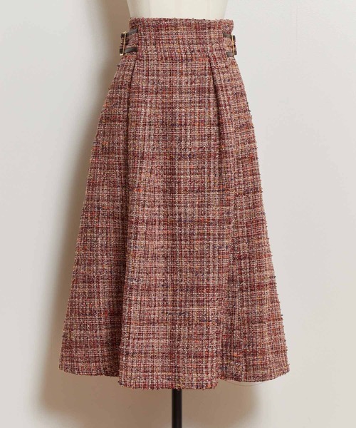 NOELA（ノエラ）の「チェックパターンフレアスカート（スカート・レディース・ピンク/グレー/ブラウン・M/S）」の20枚目の写真