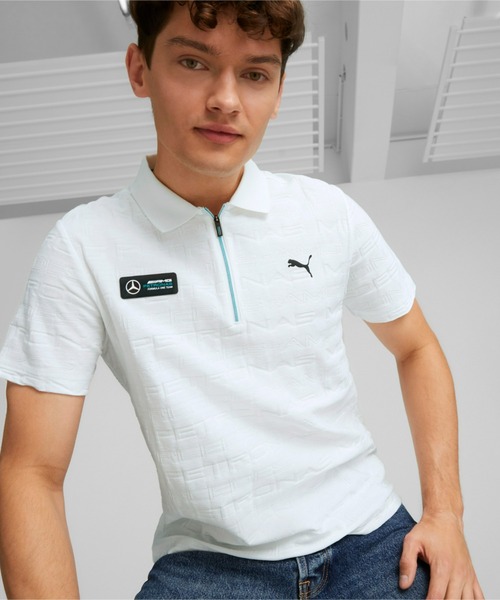 Puma プーマ メンズ メルセデス Mapf1 ジャカード ポロシャツ ポロシャツ Puma プーマ のファッション通販 Zozotown