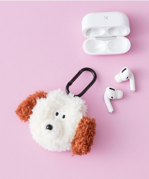 BIRTHDAY BAR（バースデイバー）の「ROMANE AirPodsPro用ポーチ ブランチブラザー（ヘッドフォン/イヤホン・レディース・グレー/アイボリー・フリー）」の2枚目の写真