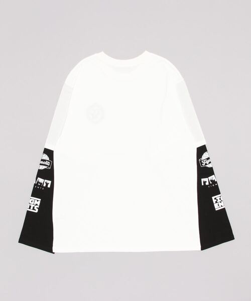 Figments（フィグメンツ）の「フェイクレイヤードワンポイントロンT（Tシャツ/カットソー・レディース・ホワイト/ブラック/パープル/グリーン・SMALL/MEDIUM）」の6枚目の写真