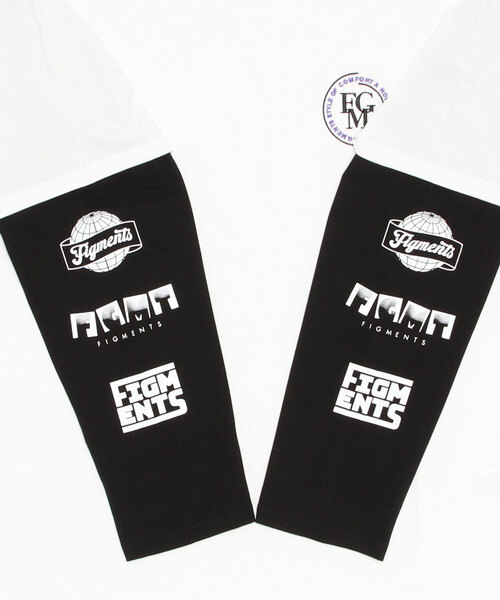 Figments（フィグメンツ）の「フェイクレイヤードワンポイントロンT（Tシャツ/カットソー・レディース・ホワイト/ブラック/パープル/グリーン・SMALL/MEDIUM）」の14枚目の写真