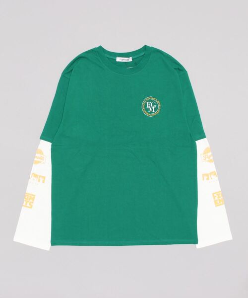 Figments（フィグメンツ）の「フェイクレイヤードワンポイントロンT（Tシャツ/カットソー・レディース・ホワイト/ブラック/パープル/グリーン・SMALL/MEDIUM）」の22枚目の写真