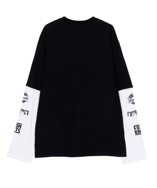 Figments（フィグメンツ）の「フェイクレイヤードワンポイントロンT（Tシャツ/カットソー・レディース・ホワイト/ブラック/パープル/グリーン・SMALL/MEDIUM）」の9枚目の写真