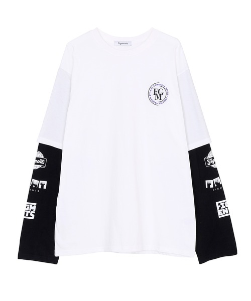 Figments（フィグメンツ）の「フェイクレイヤードワンポイントロンT（Tシャツ/カットソー・レディース・ホワイト/ブラック/パープル/グリーン・SMALL/MEDIUM）」の7枚目の写真