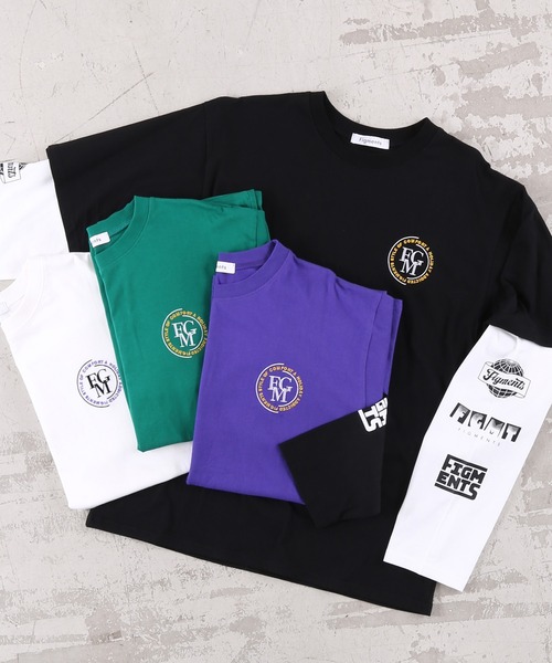 Figments（フィグメンツ）の「フェイクレイヤードワンポイントロンT（Tシャツ/カットソー・レディース・ホワイト/ブラック/パープル/グリーン・SMALL/MEDIUM）」の5枚目の写真