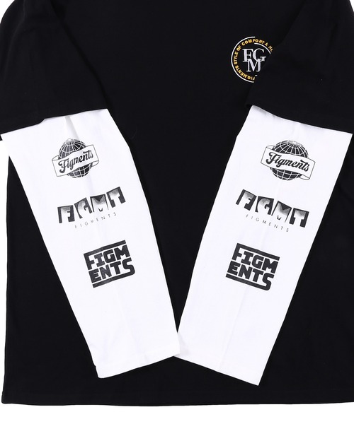 Figments（フィグメンツ）の「フェイクレイヤードワンポイントロンT（Tシャツ/カットソー・レディース・ホワイト/ブラック/パープル/グリーン・SMALL/MEDIUM）」の21枚目の写真