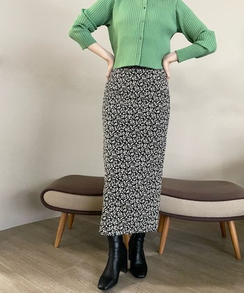 LOWRYS FARM（ローリーズファーム）の「コバナタイトスカート　166350（スカート・レディース・ブラック/ブラウン/アイボリー・FREE）」の16枚目の写真