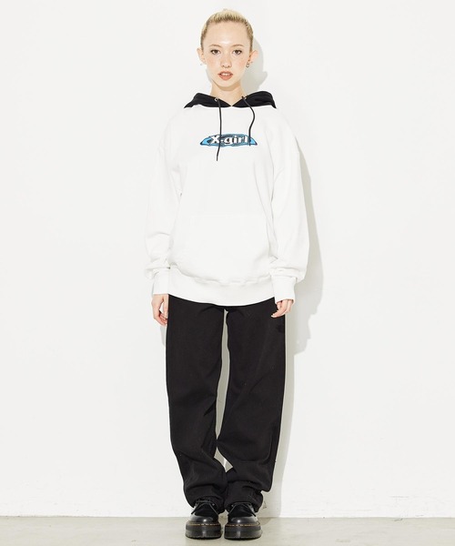 FOAM PRINT OVAL LOGO SWEAT HOODIE