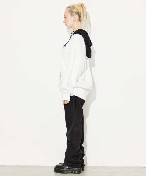 FOAM PRINT OVAL LOGO SWEAT HOODIE