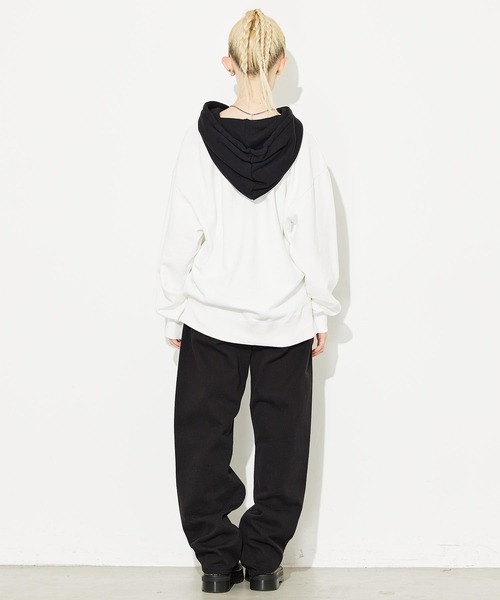 FOAM PRINT OVAL LOGO SWEAT HOODIE