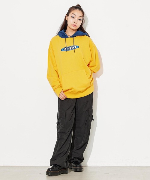 FOAM PRINT OVAL LOGO SWEAT HOODIE