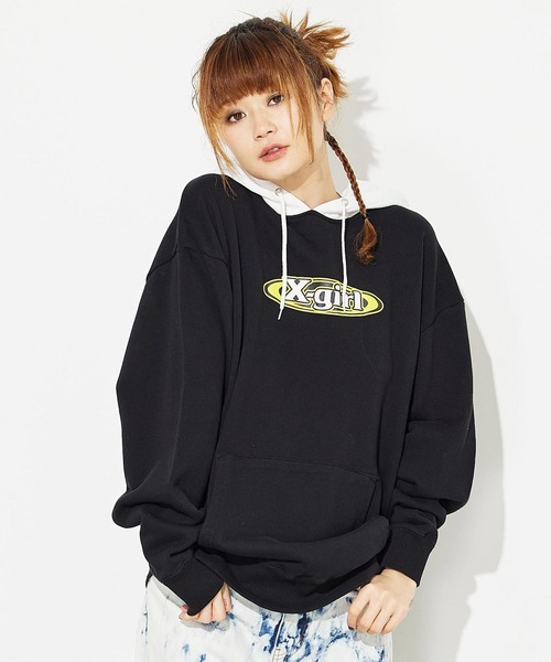 FOAM PRINT OVAL LOGO SWEAT HOODIE