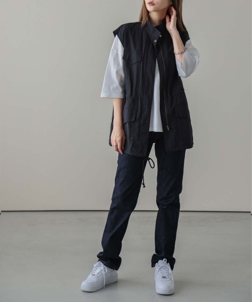 SUGAR BISKET（シュガービスケット）の「ハイネックミリタリーベスト（ベスト・レディース・ブラック/カーキ/アイボリー・フリー）」の22枚目の写真