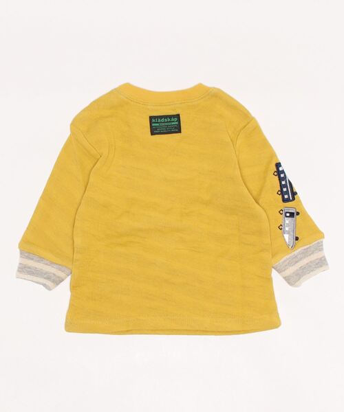 kladskap（クレードスコープ）の「電車接結長袖Tシャツ（Tシャツ/カットソー・キッズ・レッド/マスタード・110cm/100cm/90cm/120cm/80ｃｍ）」の3枚目の写真